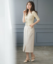 画像をギャラリービューアに読み込む, ポケット配色ベルト付きタイトスカート/MM617211