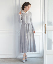 画像をギャラリービューアに読み込む, 襟付きバイカラーニットワンピース/MM617404