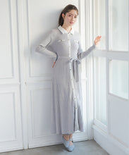 画像をギャラリービューアに読み込む, 襟付きバイカラーニットワンピース/MM617404