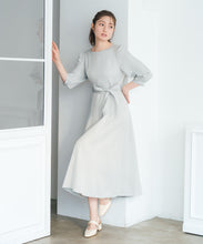 画像をギャラリービューアに読み込む, ポリデニム配色ステッチワンピース/MM617405