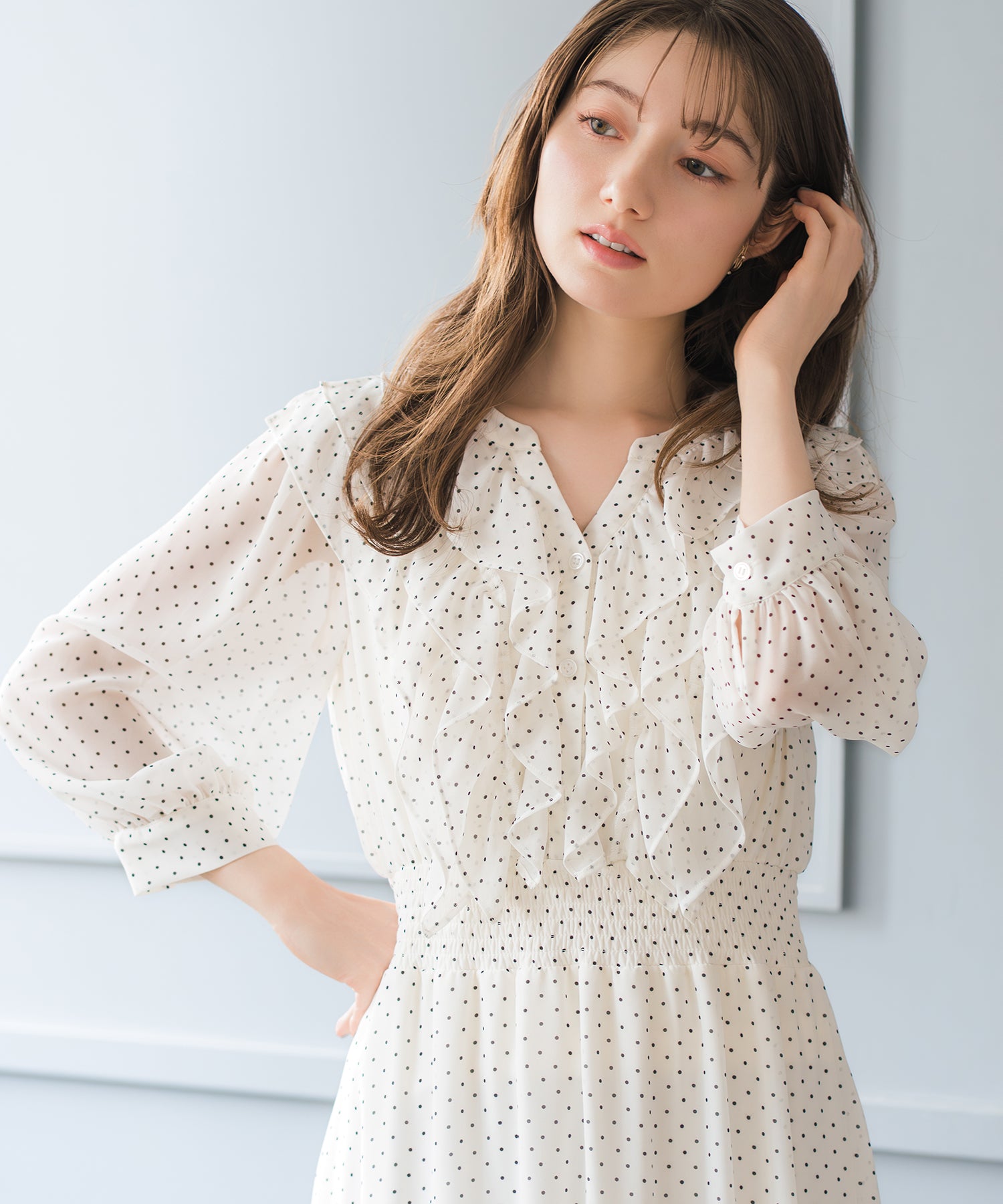 フリルカラーシアーワンピース/MM617409 – MISCH MASCH|31 Sons de mode