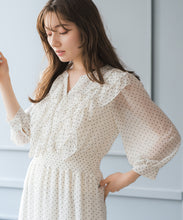 画像をギャラリービューアに読み込む, フリルカラーシアーワンピース/MM617409