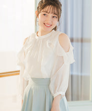 画像をギャラリービューアに読み込む, 【予約販売/3月上旬発売予定】オープンショルダーフリルブラウス/MM618105