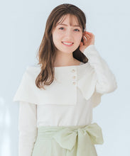 画像をギャラリービューアに読み込む, 配色ラメケープニット /MM618302