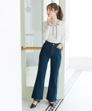 画像をギャラリービューアに読み込む, マルチ配色ボウタイリブニット/MM618305