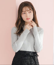 画像をギャラリービューアに読み込む, ベーシックハイネックラメリブニット/MM618306