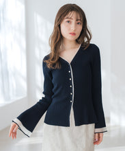 画像をギャラリービューアに読み込む, ラメシアーペプラムカーディガン/MM618402