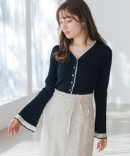 画像をギャラリービューアに読み込む, ラメシアーペプラムカーディガン/MM618402