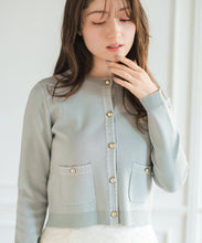 画像をギャラリービューアに読み込む, ステッチ配色ミラノカーディガン/MM618404