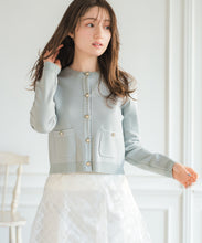 画像をギャラリービューアに読み込む, ステッチ配色ミラノカーディガン/MM618404