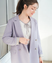 画像をギャラリービューアに読み込む, 袖裏ストライプダブルテーラードジャケット /MM618503