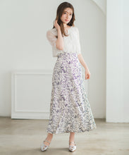 画像をギャラリービューアに読み込む, 【予約販売/3月下旬発売予定】線描きフラワーソフトマーメイドスカート/MM627201