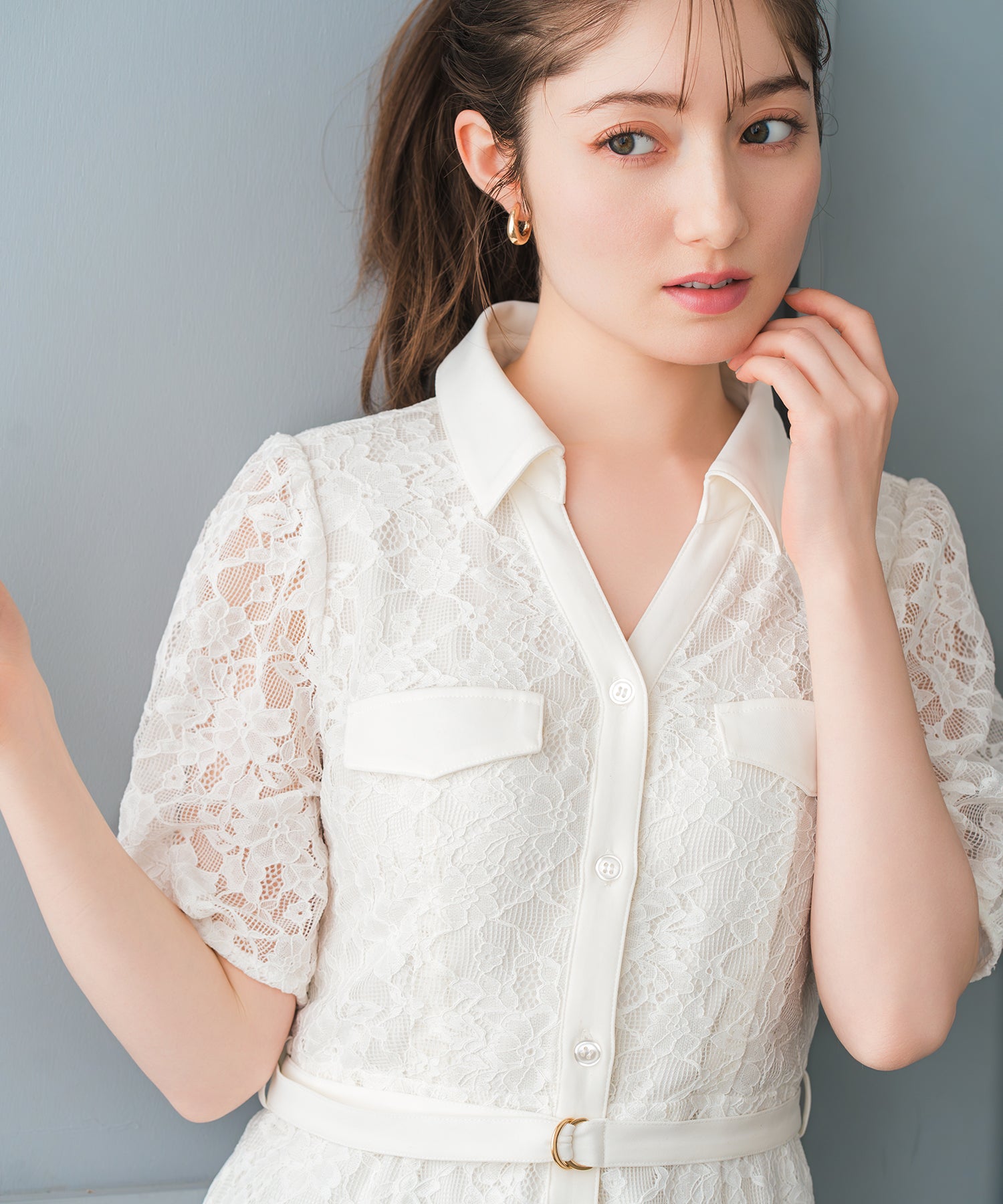 開襟レースシャツワンピース/MM627403 – MISCH MASCH|31 Sons de mode
