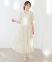 画像をギャラリービューアに読み込む, 【予約販売/2月下旬発売予定】テーラーカラー花柄ワンピース/MM627404