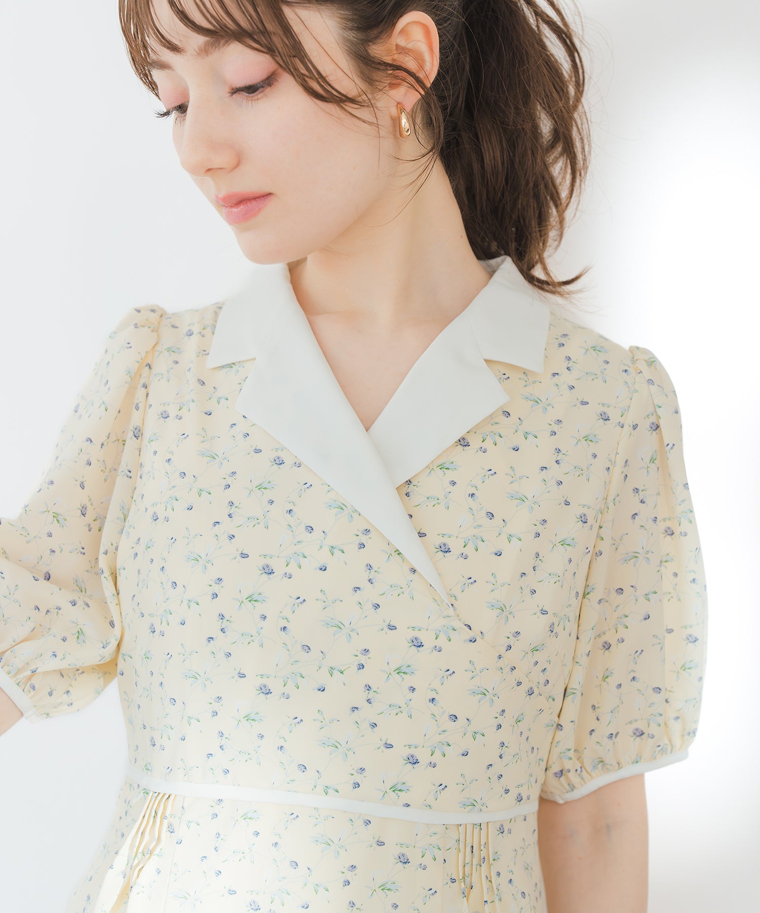 テーラーカラー花柄ワンピース/MM627404 – MISCH MASCH|31 Sons de mode