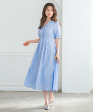 画像をギャラリービューアに読み込む, サイドプリーツテーラーワンピース/MM627406