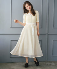 画像をギャラリービューアに読み込む, アソートドッキング配色ニットワンピース/MM627409