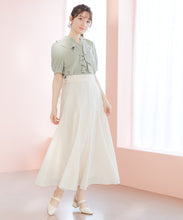 画像をギャラリービューアに読み込む, ラッフルフリル5分袖ブラウス/MM628114