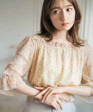 画像をギャラリービューアに読み込む, フラワーシャーリングブラウス/MM628116