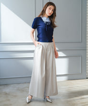 画像をギャラリービューアに読み込む, 【予約販売/3月下旬発売予定】シャツレイヤードケーブルリボンニット/MM628301