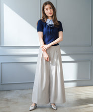 画像をギャラリービューアに読み込む, 【予約販売/3月下旬発売予定】シャツレイヤードケーブルリボンニット/MM628301