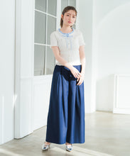 画像をギャラリービューアに読み込む, 【予約販売/3月下旬発売予定】フリルシャツレイヤードニット/MM628302