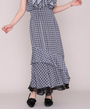 画像をギャラリービューアに読み込む, 【予約販売/8月上旬入荷予定】チェックアソートレイヤードフリルスカート/MM637204