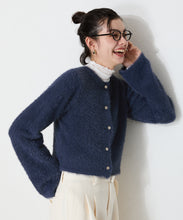 画像をギャラリービューアに読み込む, クロップドシャギーニットカーディガン/MO33N07