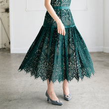 画像をギャラリービューアに読み込む, レース切替ワンピース/MO33O03【結婚式/オケージョン/パーティー/S・M・TALLサイズ】