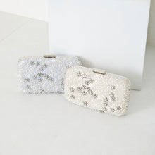 画像をギャラリービューアに読み込む, ビーズ刺繍ボックスクラッチバッグ/MOB008