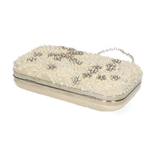 画像をギャラリービューアに読み込む, ビーズ刺繍ボックスクラッチバッグ/MOB008