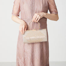 画像をギャラリービューアに読み込む, ラインストーンメタルハンドルバッグ/MOB009