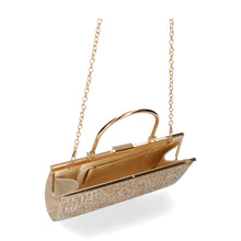 画像をギャラリービューアに読み込む, ラインストーンメタルハンドルバッグ/MOB009