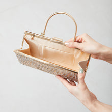 画像をギャラリービューアに読み込む, ラインストーンメタルハンドルバッグ/MOB009