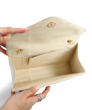 画像をギャラリービューアに読み込む, ラインストーンギャザーフラップバッグ/MOB018【結婚式/オケージョン/パーティー】