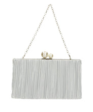 画像をギャラリービューアに読み込む, パールがま口スクエアバッグ/MOB017【結婚式/オケージョン/パーティー】