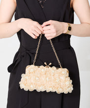 画像をギャラリービューアに読み込む, フラワーがま口バッグ/MOB019【結婚式/オケージョン/パーティー】