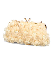 画像をギャラリービューアに読み込む, フラワーがま口バッグ/MOB019【結婚式/オケージョン/パーティー】
