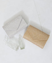 画像をギャラリービューアに読み込む, ラインストーンエンベロープクラッチバッグ/MOB021【結婚式/オケージョン/パーティー】