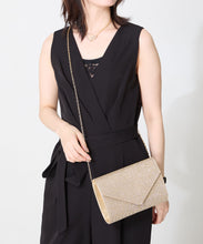 画像をギャラリービューアに読み込む, ラインストーンエンベロープクラッチバッグ/MOB021【結婚式/オケージョン/パーティー】