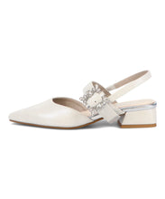 画像をギャラリービューアに読み込む, ビジューバックストラップローヒールパンプス/MOR111