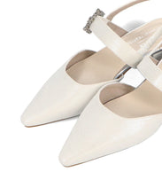 画像をギャラリービューアに読み込む, ビジューバックストラップローヒールパンプス/MOR111