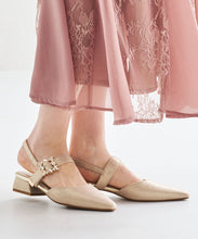 画像をギャラリービューアに読み込む, ビジューバックストラップローヒールパンプス/MOR111