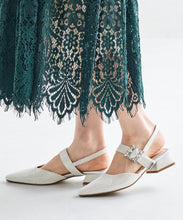 画像をギャラリービューアに読み込む, ビジューバックストラップローヒールパンプス/MOR111