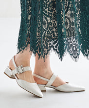 画像をギャラリービューアに読み込む, ビジューバックストラップローヒールパンプス/MOR111