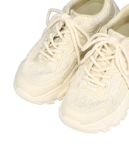 画像をギャラリービューアに読み込む, レース×ジャガード厚底スニーカー/OT3755