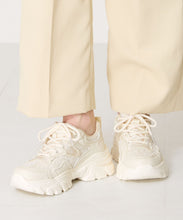 画像をギャラリービューアに読み込む, レース×ジャガード厚底スニーカー/OT3755