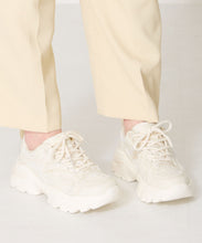 画像をギャラリービューアに読み込む, レース×ジャガード厚底スニーカー/OT3755