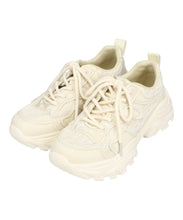 画像をギャラリービューアに読み込む, レース×ジャガード厚底スニーカー/OT3755
