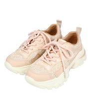 画像をギャラリービューアに読み込む, レース×ジャガード厚底スニーカー/OT3755